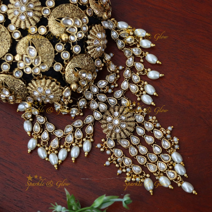 Elegant Gold Hair Bun for Wedding & Festive Glam