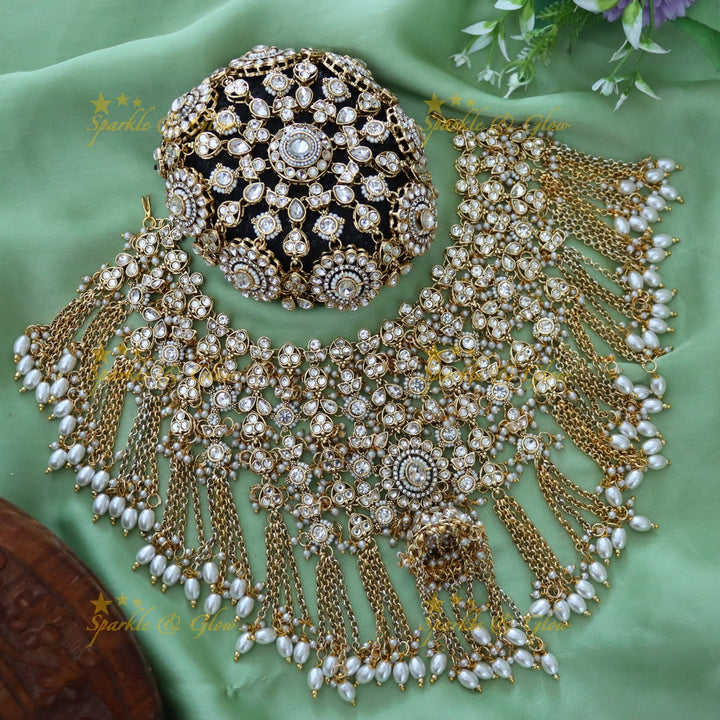 Gold Bridal Hair Accessory Set for Weddings