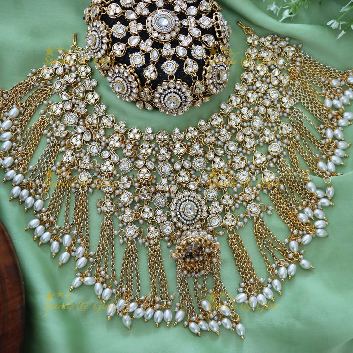 Gold Bridal Hair Accessory Set for Weddings