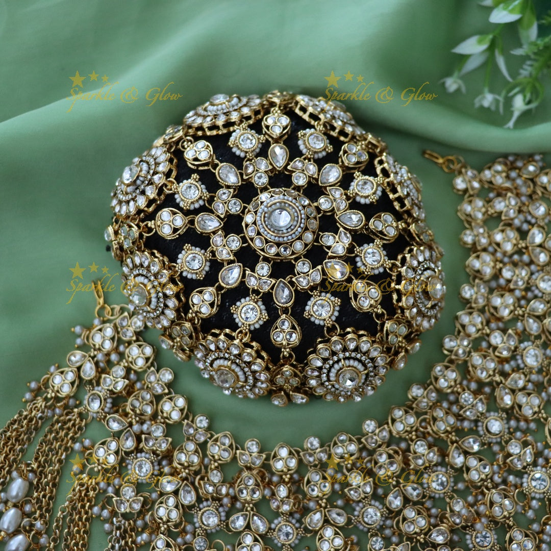 Gold Bridal Hair Accessory Set for Weddings
