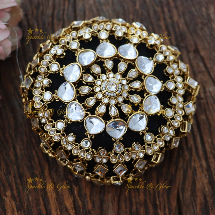 Exquisite Gold-Plated Hair Bun Accessory for Elegance