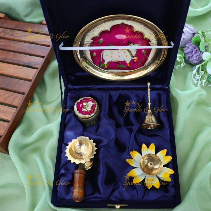 Celebrate with an Elegant Indian Puja Thali Set