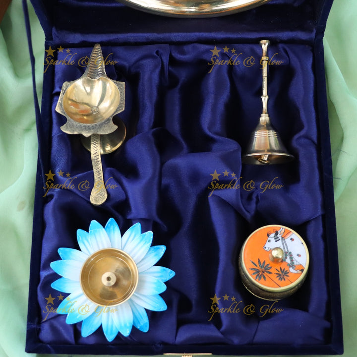Celebrate with an Elegant Indian Puja Thali Set