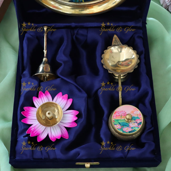 Celebrate with an Elegant Indian Puja Thali Set