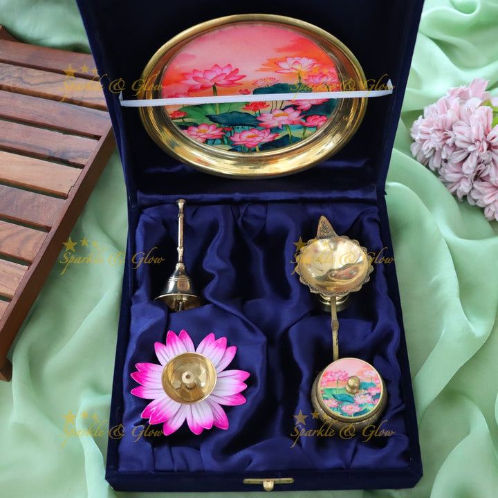 Celebrate with an Elegant Indian Puja Thali Set