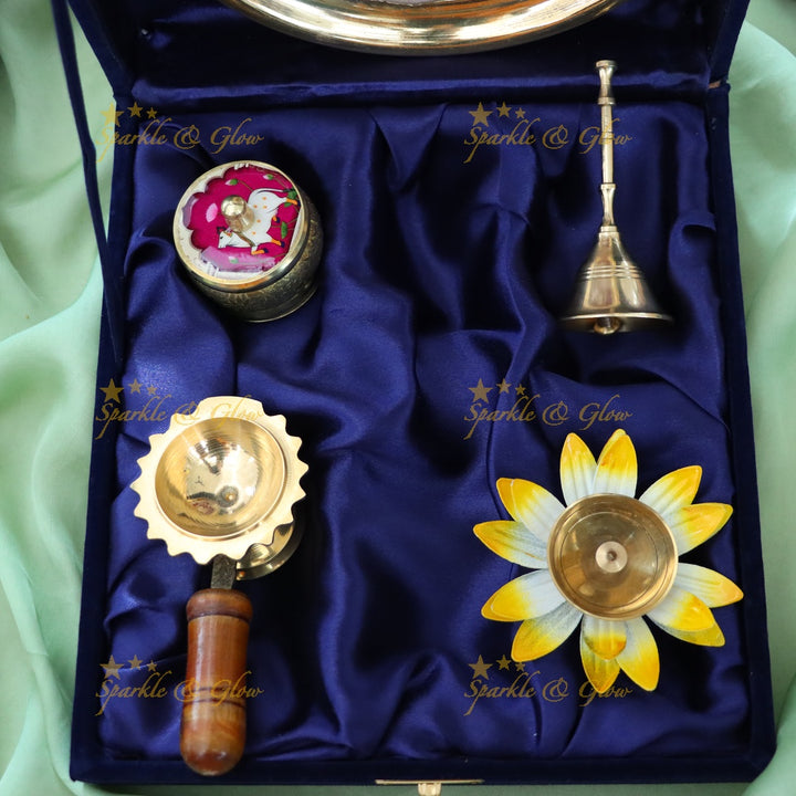 Celebrate with an Elegant Indian Puja Thali Set