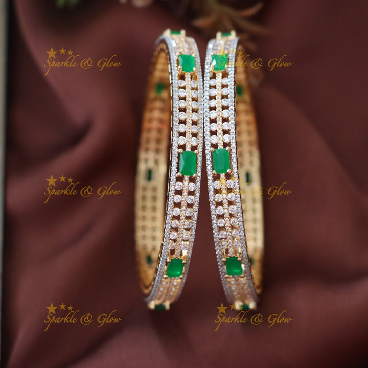 Exquisite American Diamond Bangles for Festive Elegance