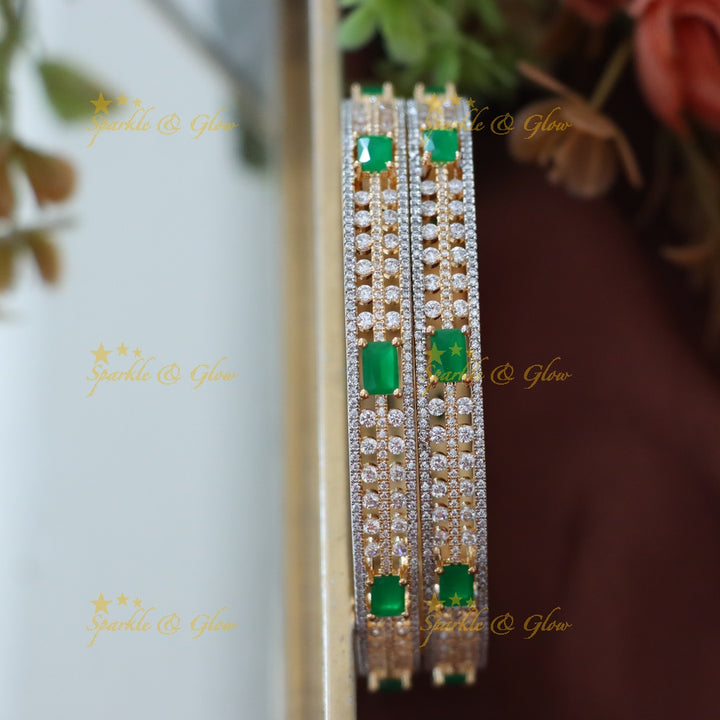 Exquisite American Diamond Bangles for Festive Elegance