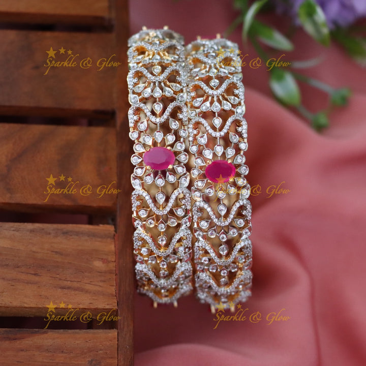 Stunning American Diamond Festive Bangles Online