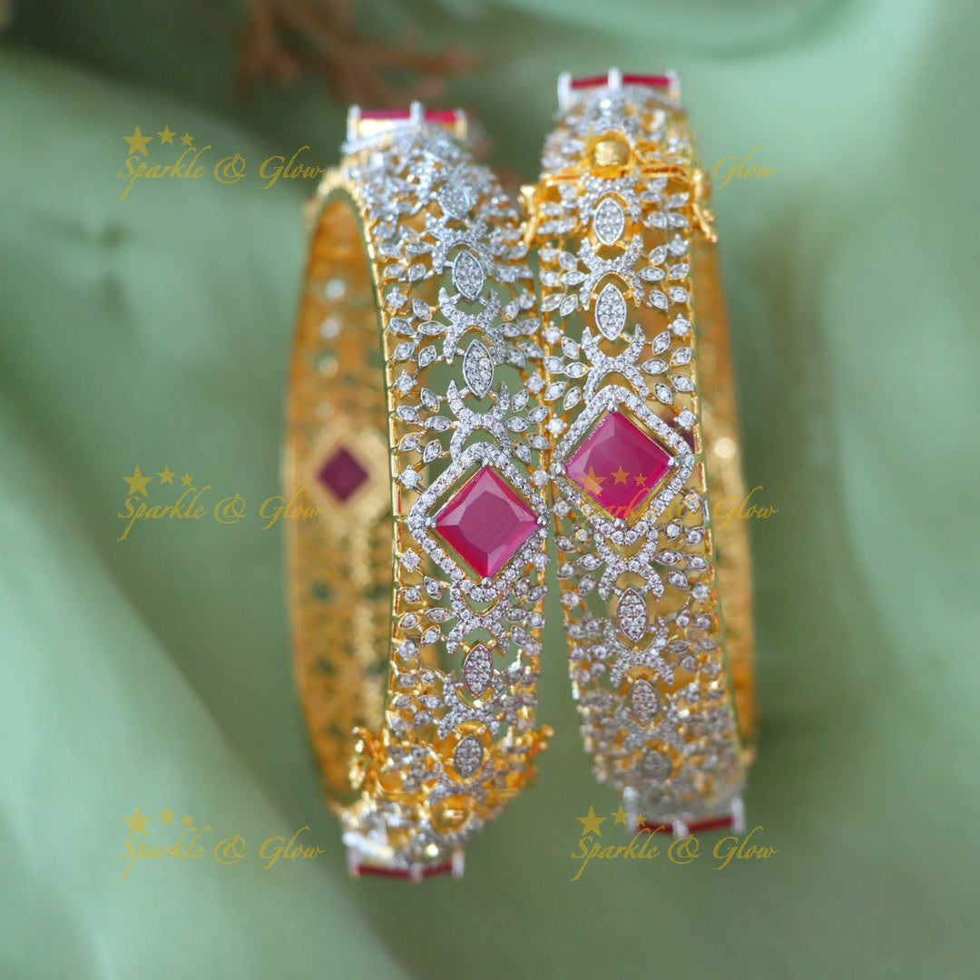 Exquisite American Diamond Bangles for Weddings
