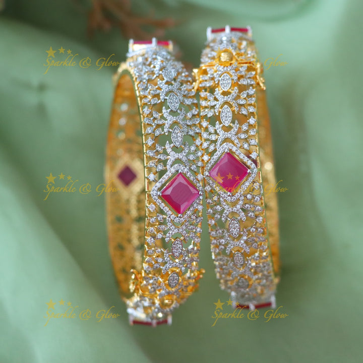 Exquisite American Diamond Bangles for Weddings