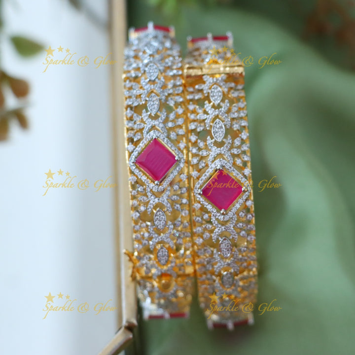 Exquisite American Diamond Bangles for Weddings