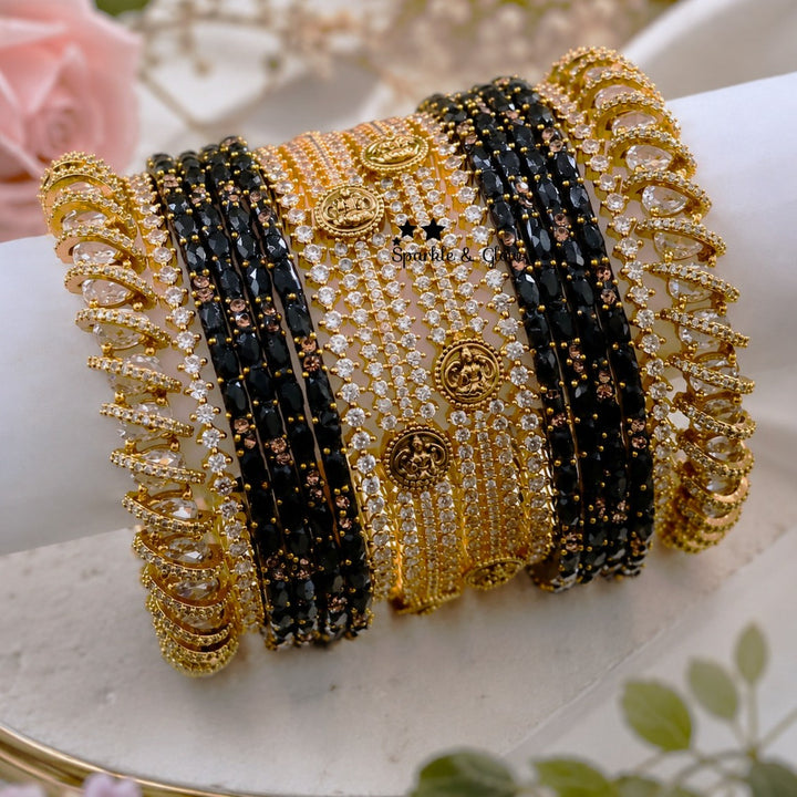 Magnificent AD Lakshmi Bridal Bangle Set