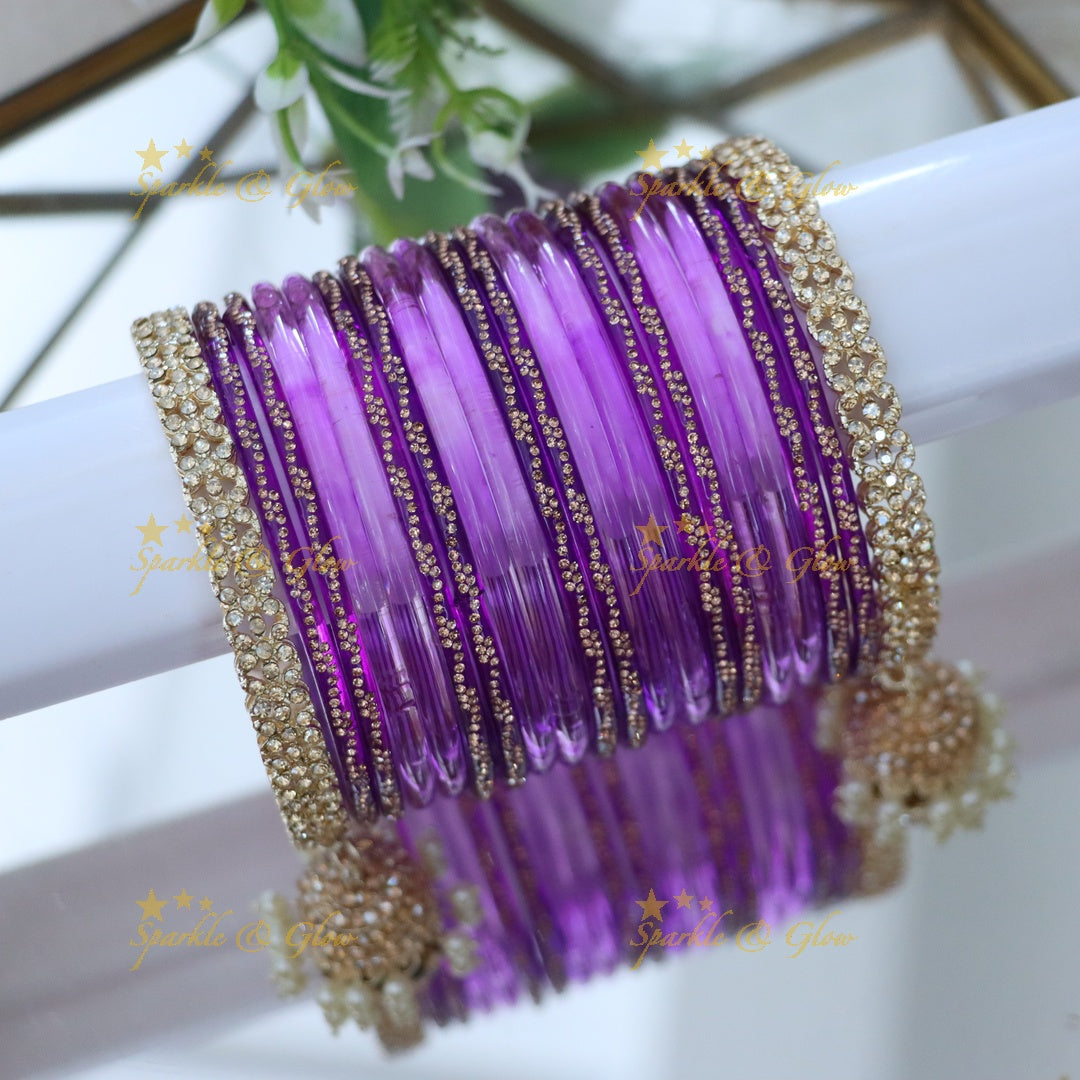 Radiant Yellow Bangle Set for Elegant Weddings