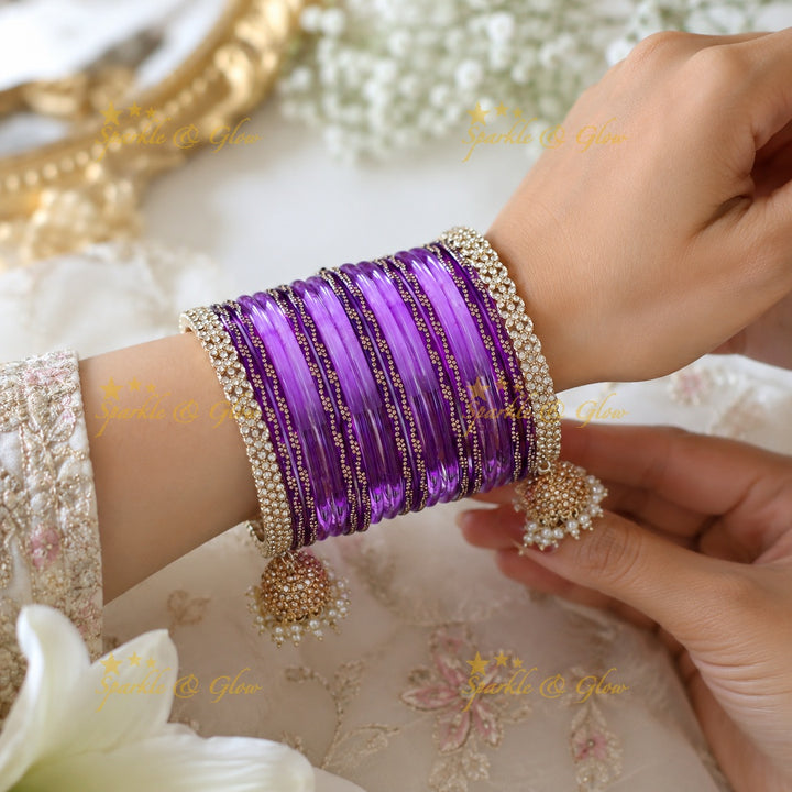 Radiant Yellow Bangle Set for Elegant Weddings
