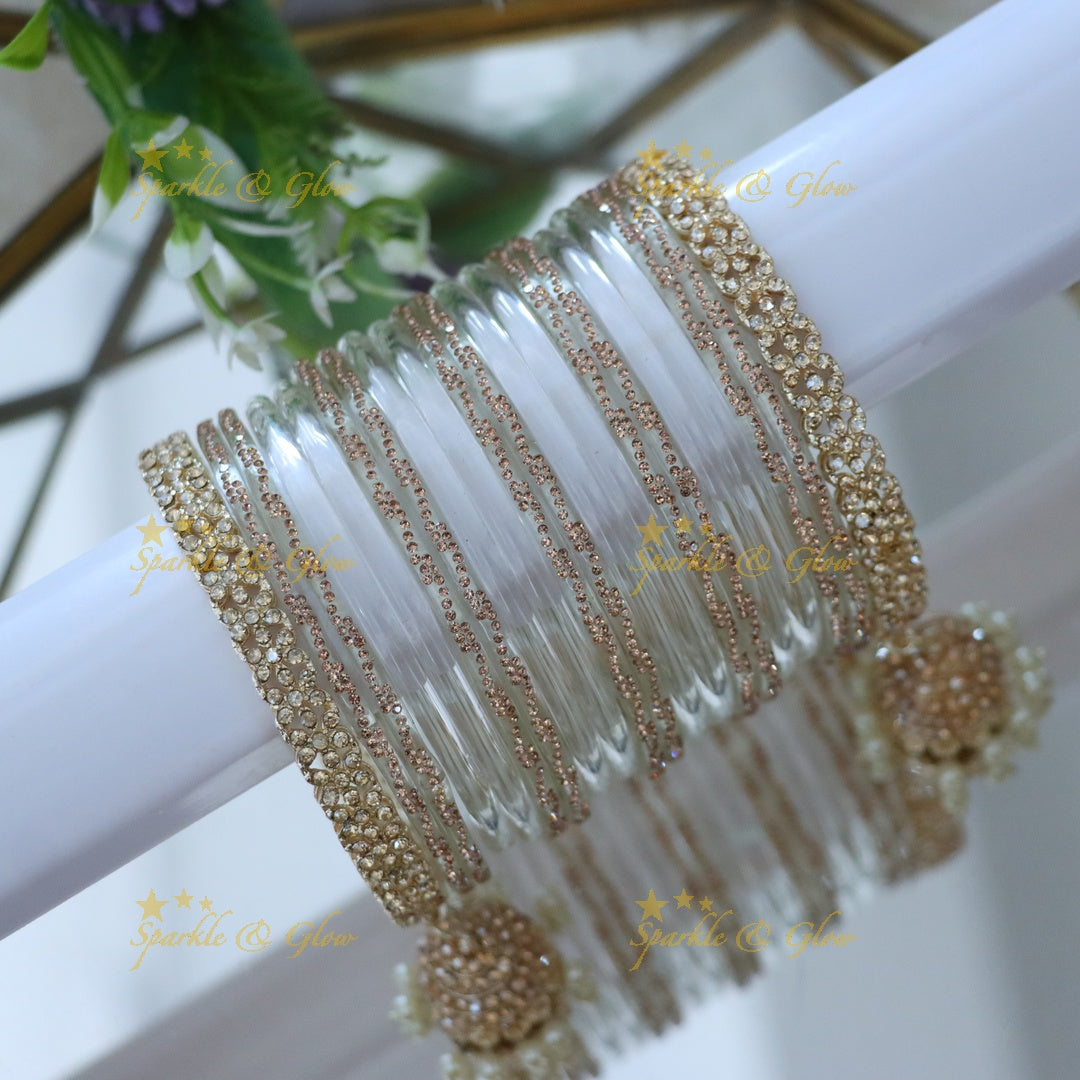 Radiant Yellow Bangle Set for Elegant Weddings