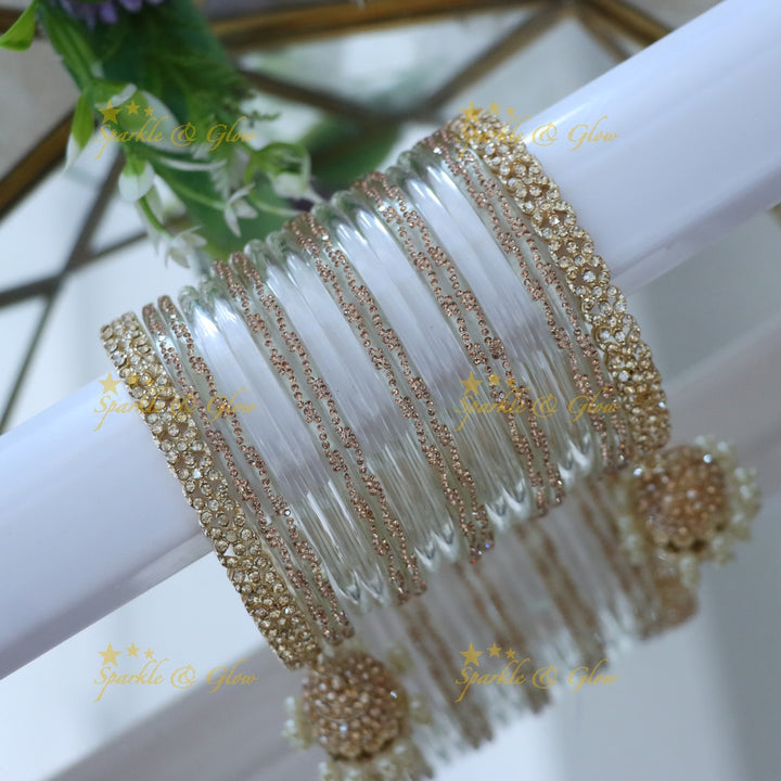 Radiant Yellow Bangle Set for Elegant Weddings