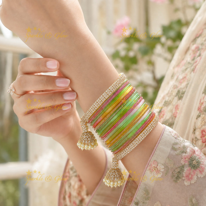 Radiant Yellow Bangle Set for Elegant Weddings