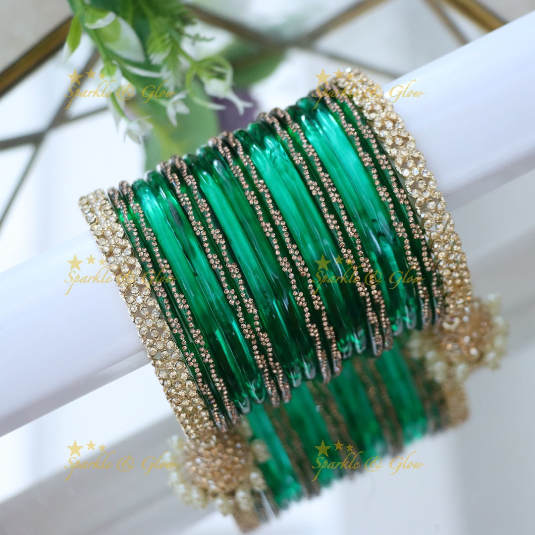 Radiant Yellow Bangle Set for Elegant Weddings