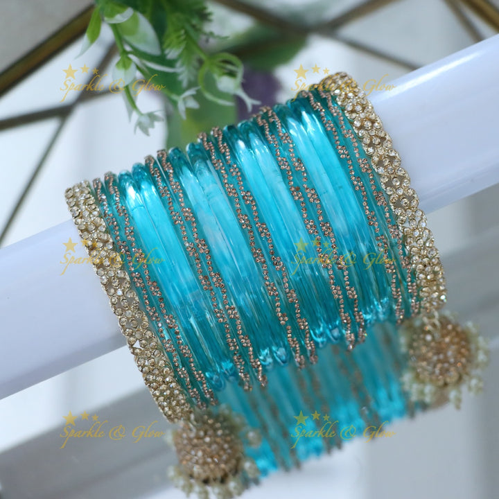 Radiant Yellow Bangle Set for Elegant Weddings