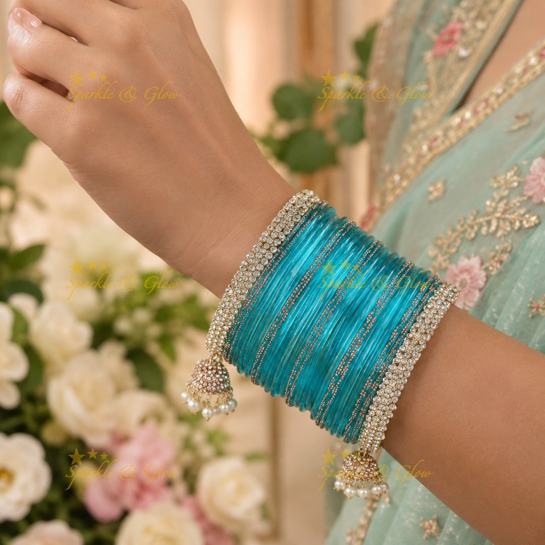 Radiant Yellow Bangle Set for Elegant Weddings