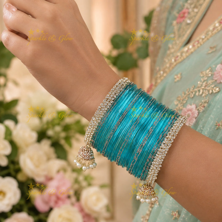 Radiant Yellow Bangle Set for Elegant Weddings