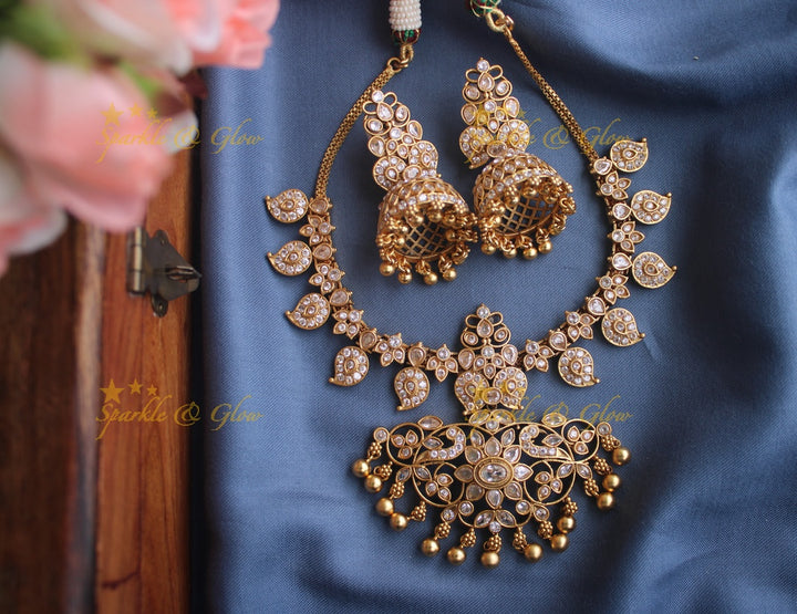 Statement Mango CZ stone neckpiece