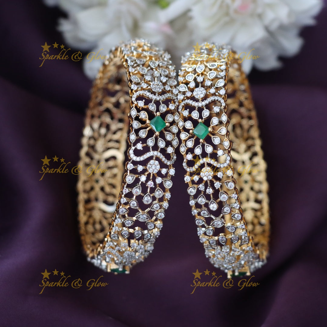 Exquisite American Diamond Wedding Bangles