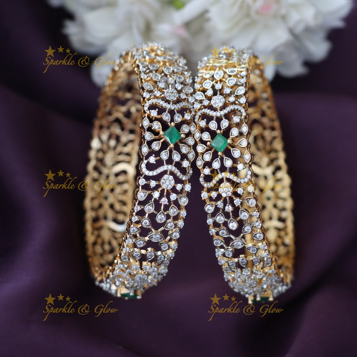 Exquisite American Diamond Wedding Bangles