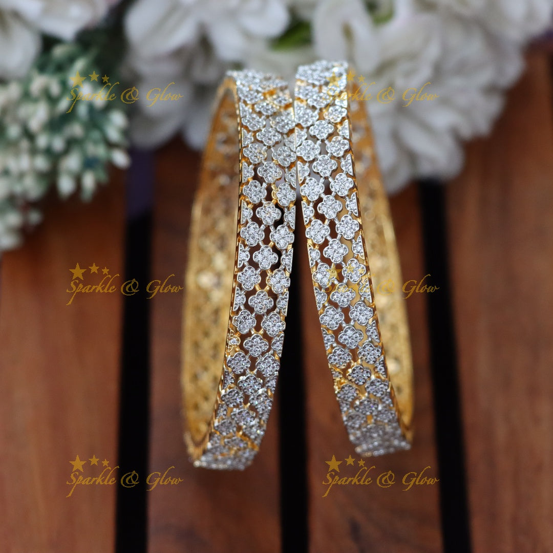 Dazzling American Diamond Bangles for Weddings