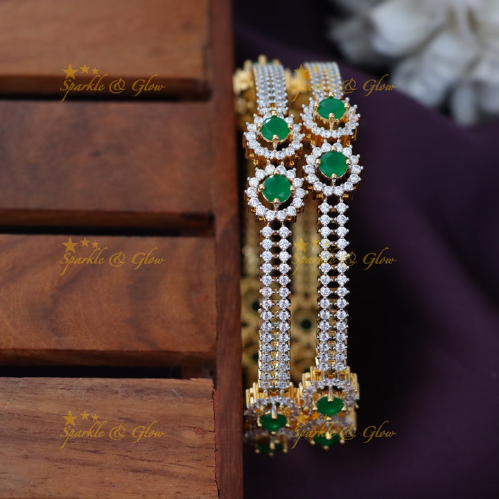 Gorgeous American Diamond Bangles for Celebrations