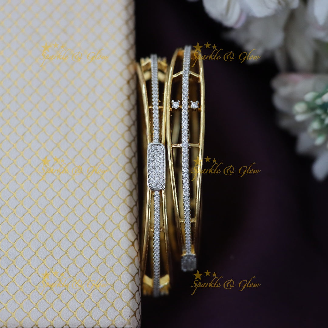 Sparkle & Glow: Festive American Diamond Bangle