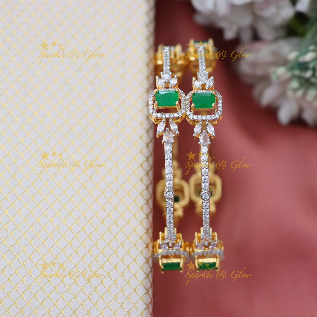Radiant American Diamond Bangle for Weddings