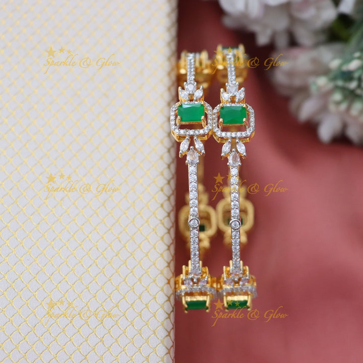 Radiant American Diamond Bangle for Weddings