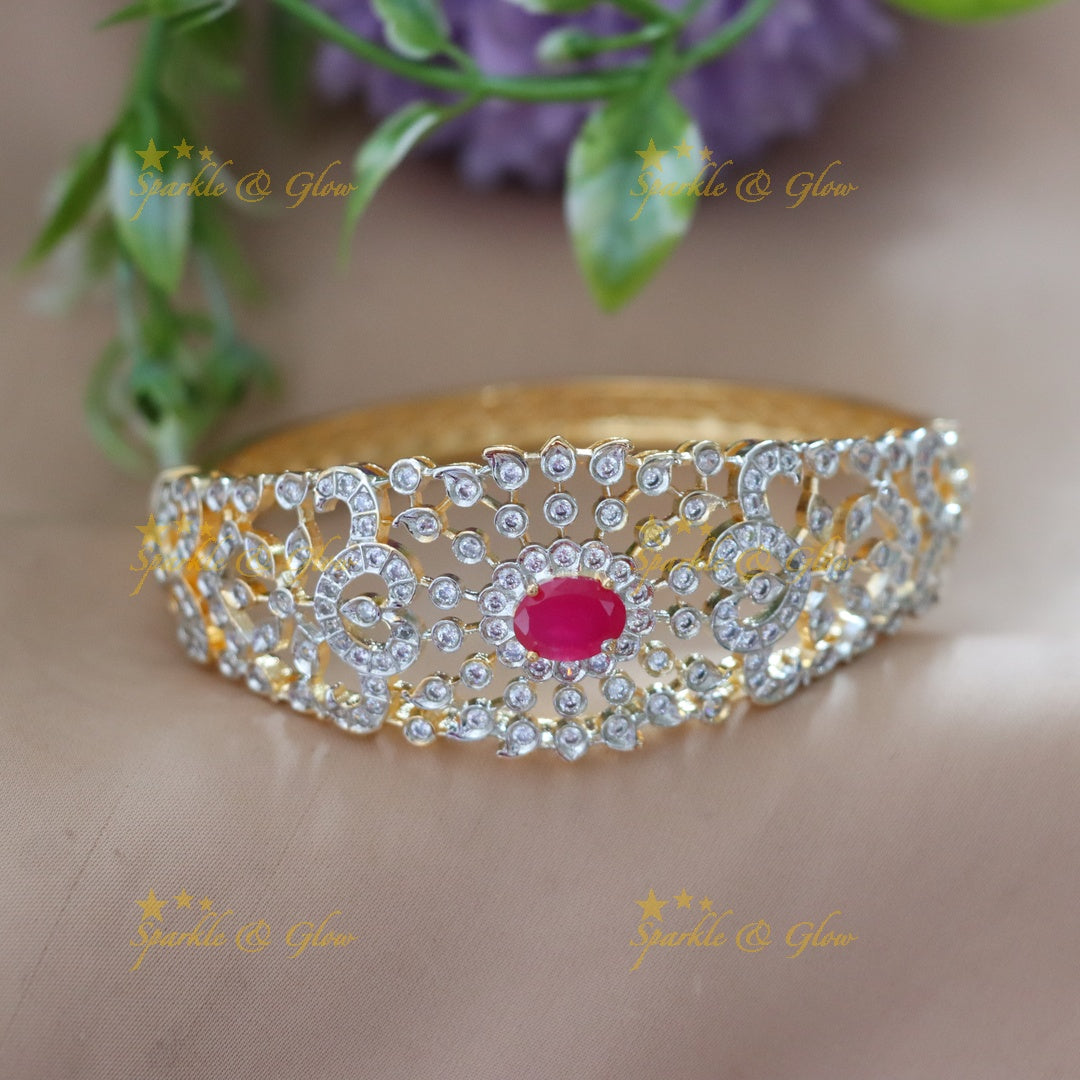 Exquisite American Diamond Wedding Bracelet