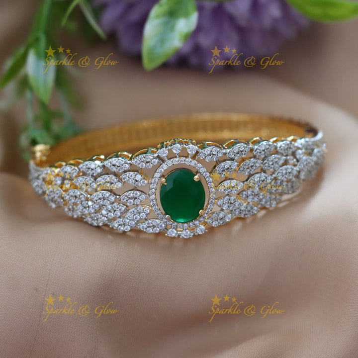 Gleaming American Diamond Bangle for Festive Occasions