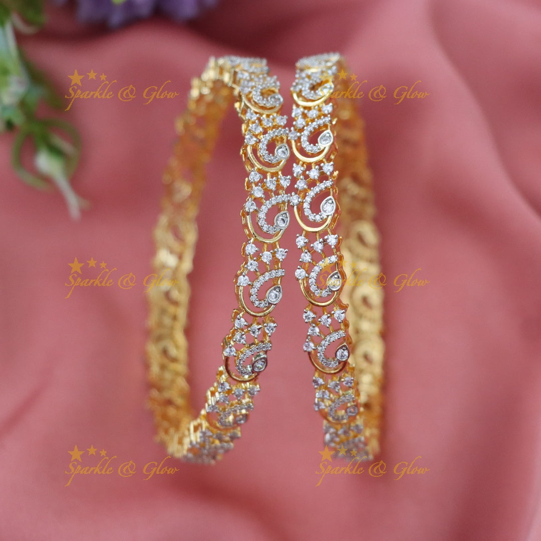 Elegant American Diamond Bangles for Festive Radiance