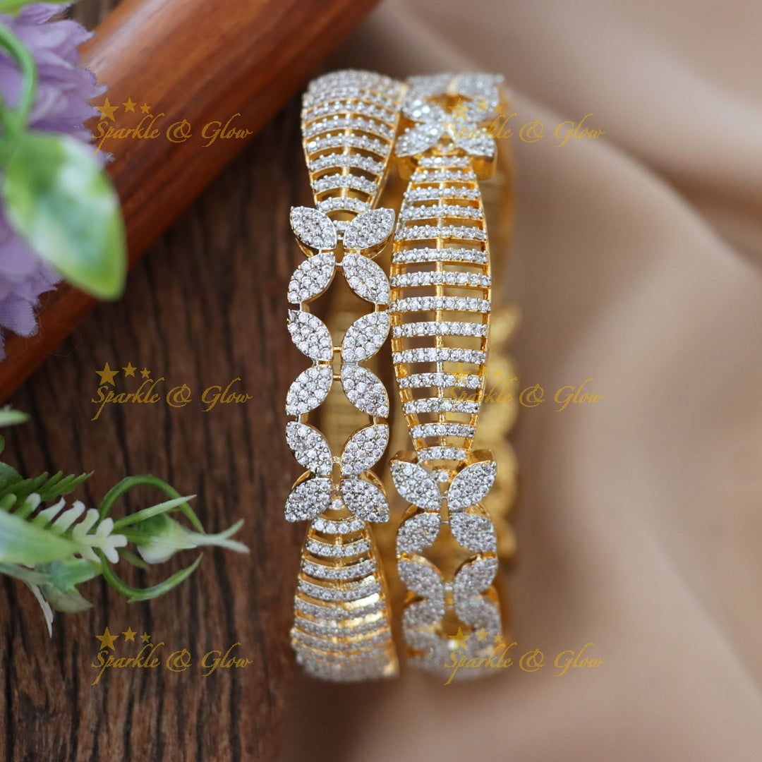 Exquisite Festive Bangles with American Diamonds
