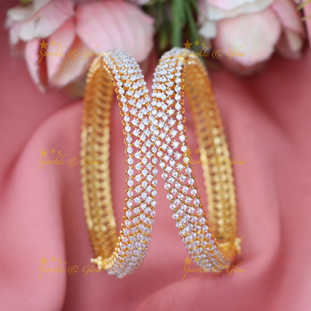 Stunning American Diamond Bangles for Celebrations