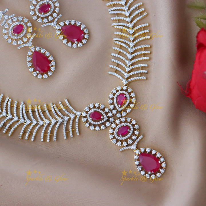 Exquisite American Diamond Necklace for Weddings