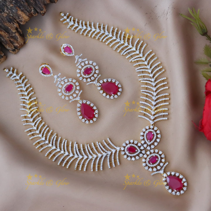 Exquisite American Diamond Necklace for Weddings
