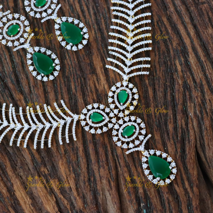 Exquisite American Diamond Necklace for Weddings