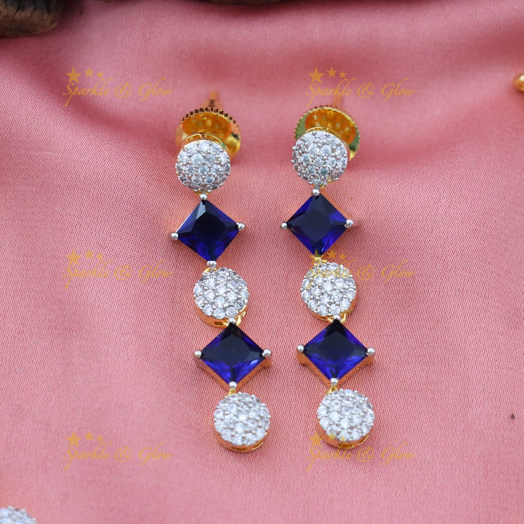 Exquisite American Diamond & Emerald Choker Necklace
