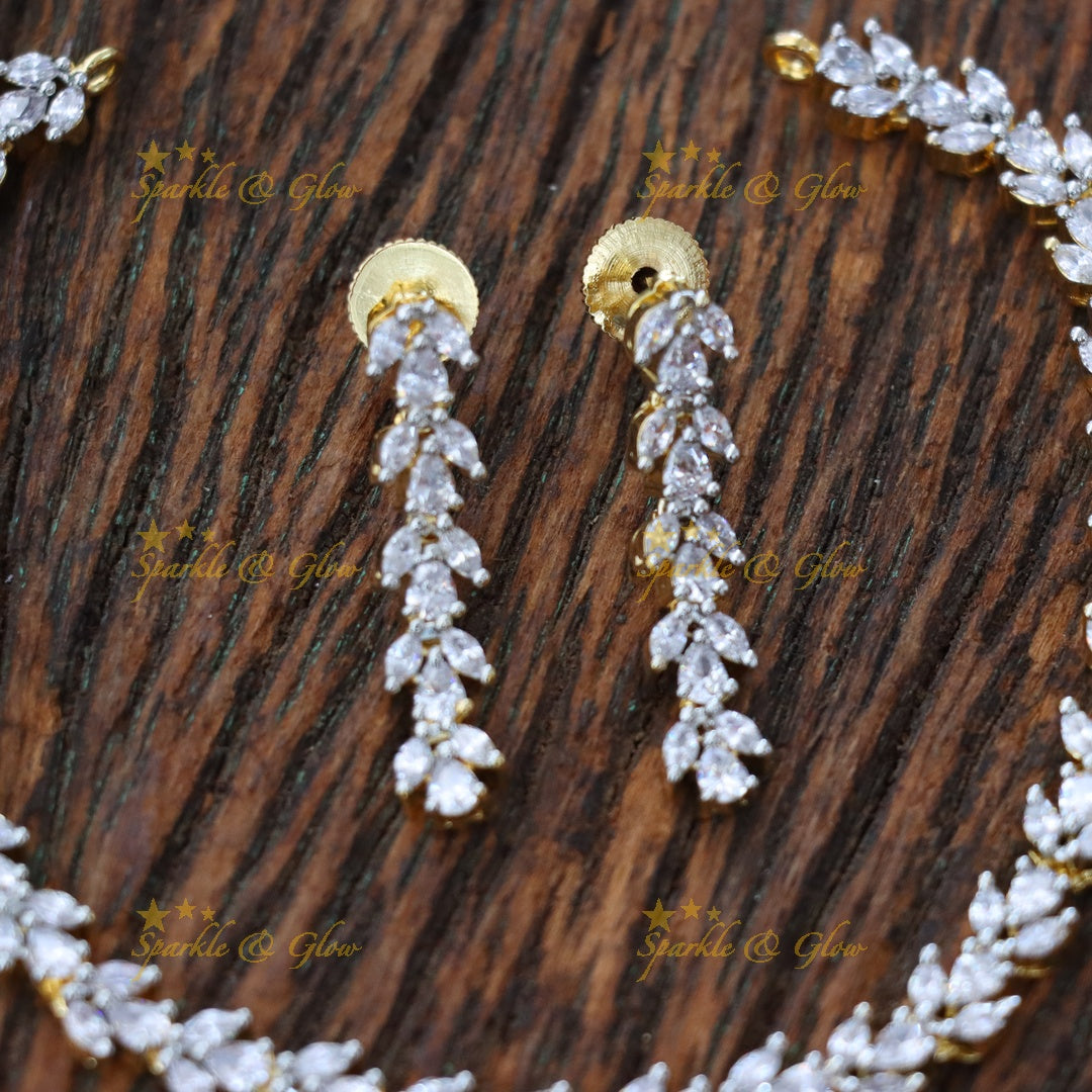 Exquisite American Diamond Choker Necklace for Weddings