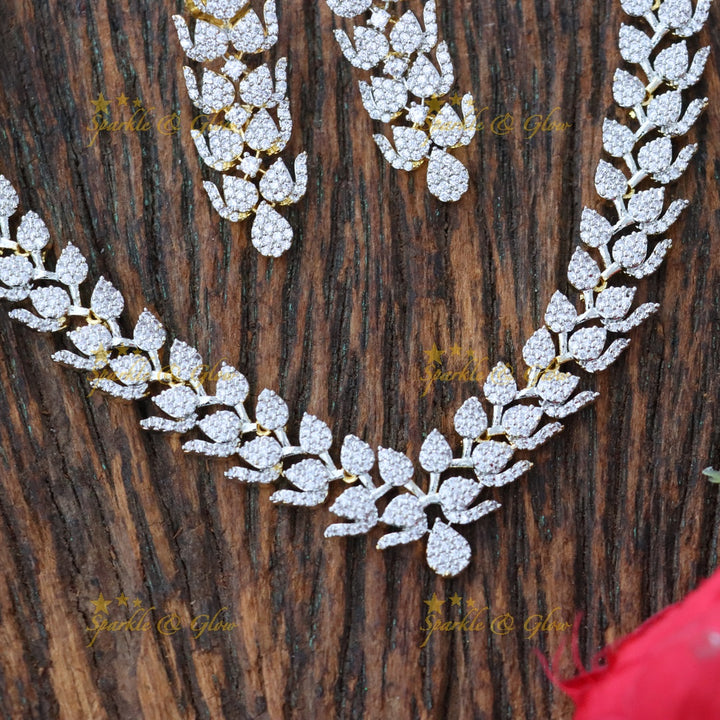 Sparkle & Shine: Elegant American Diamond Necklace Set
