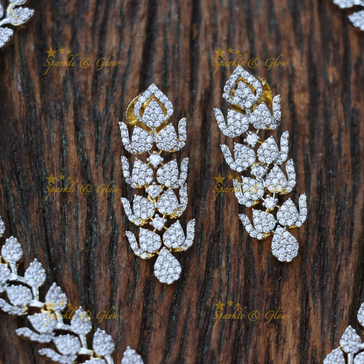 Sparkle & Shine: Elegant American Diamond Necklace Set