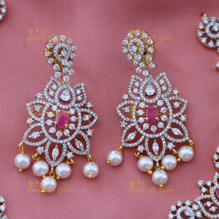 Exquisite Pearl & Diamond Necklace for Weddings