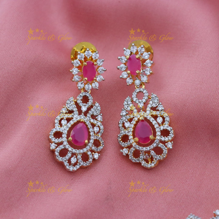 Exquisite Short American Diamond Necklace for Brides