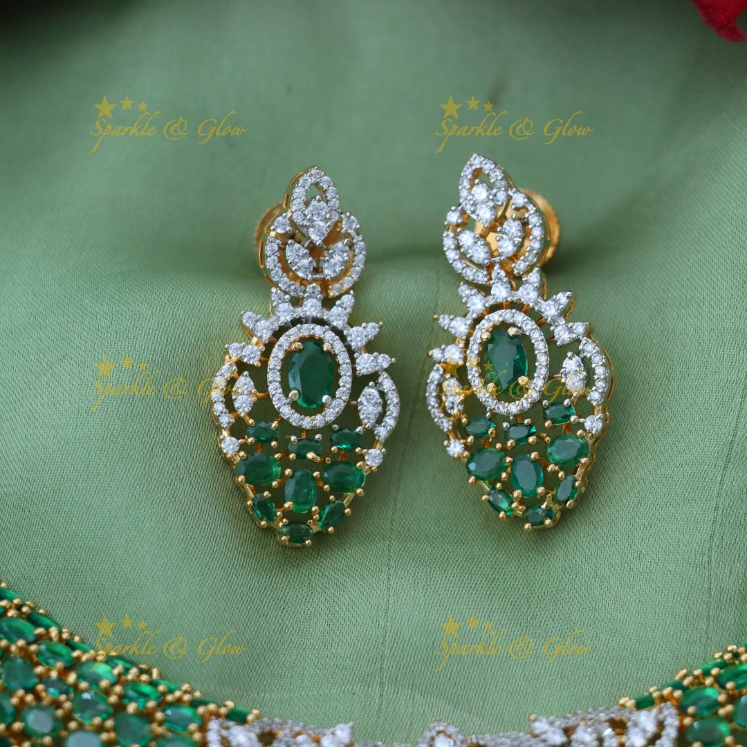 Exquisite American Diamond Festive Necklace Set