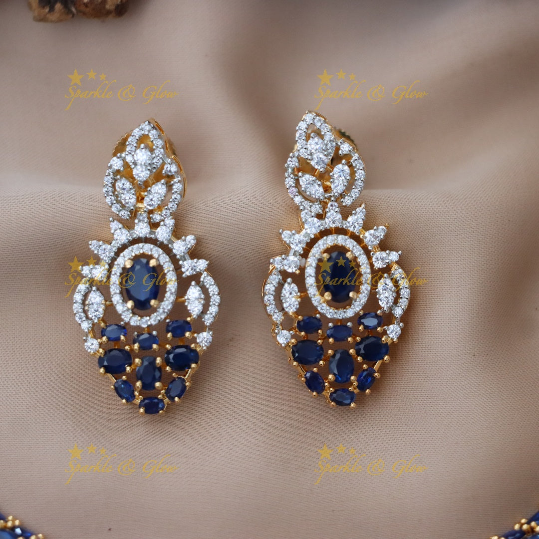 Exquisite American Diamond Festive Necklace Set